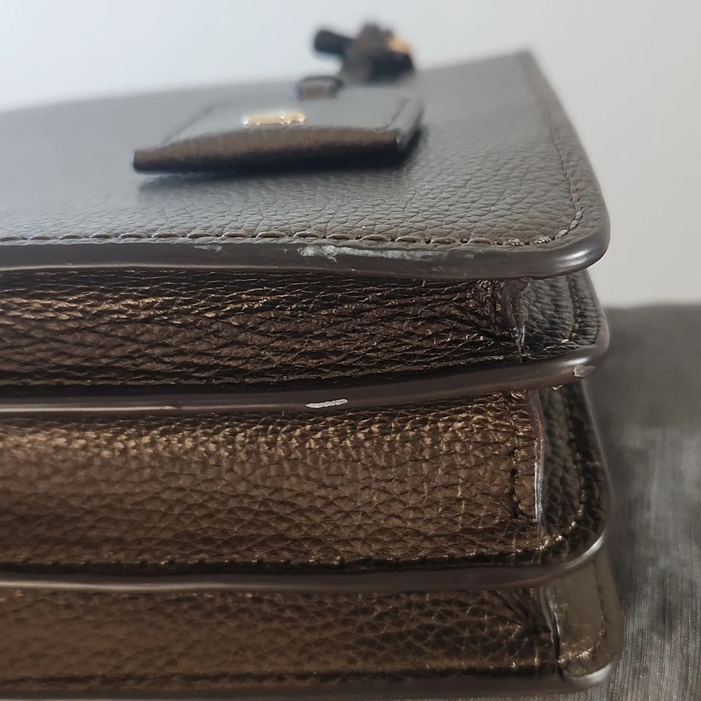 Kate Spade Eva Metallic Brown Crossbody Bag
